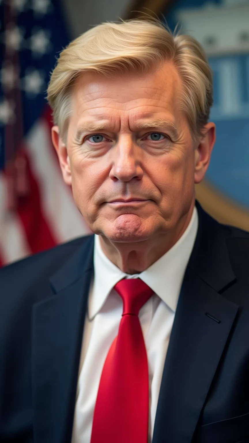 lindsey graham <lora:senate_079_lindsey_graham:0.65> , face closeup, face focus, shirt, formal, suit, collared shirt, white shirt, jacket,
American flag at background ,
best quality, masterpiece, HDR, professional, studio quality, highres,