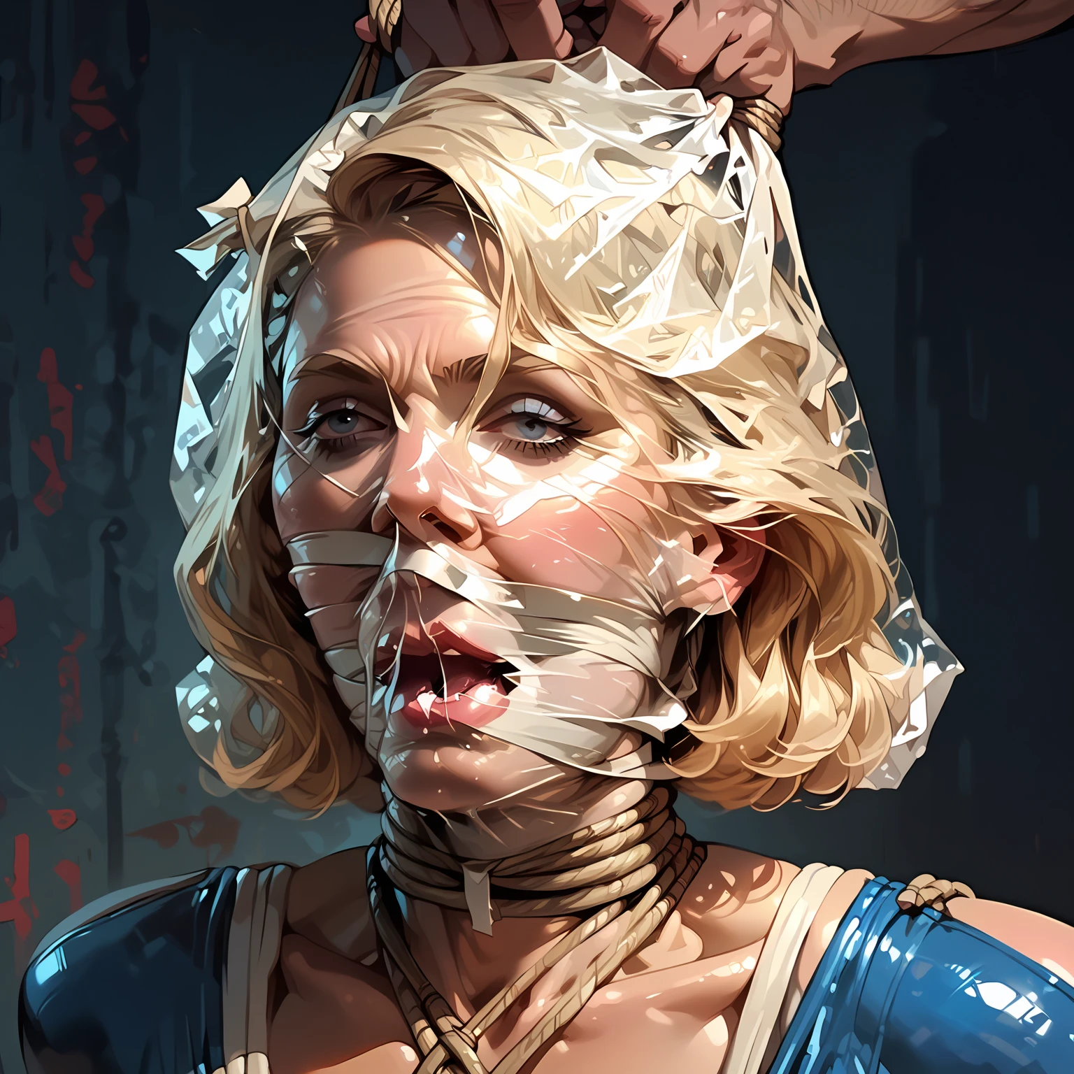 detailed character portrait, closeup character portrait, character portrait closeup, character art portrait, cinematic bust portrait, character concept art portrait, cgsociety portrait, Detailed portrait, character concept portrait, painted character portrait, high detail iconic character, character - portrait, Portrait of character, high detail portrait, RPG Portrait Concept Art has a lot of pictures of women in blue dresses, flesh texture, extreme detailed face and body, real flesh texture, painted in high resolution, realistic flesh texture, hand painted textures on model, horryfing!! highly-detailing, accurate skin textures, highly detailed horror, detailed body and face, upper torso included