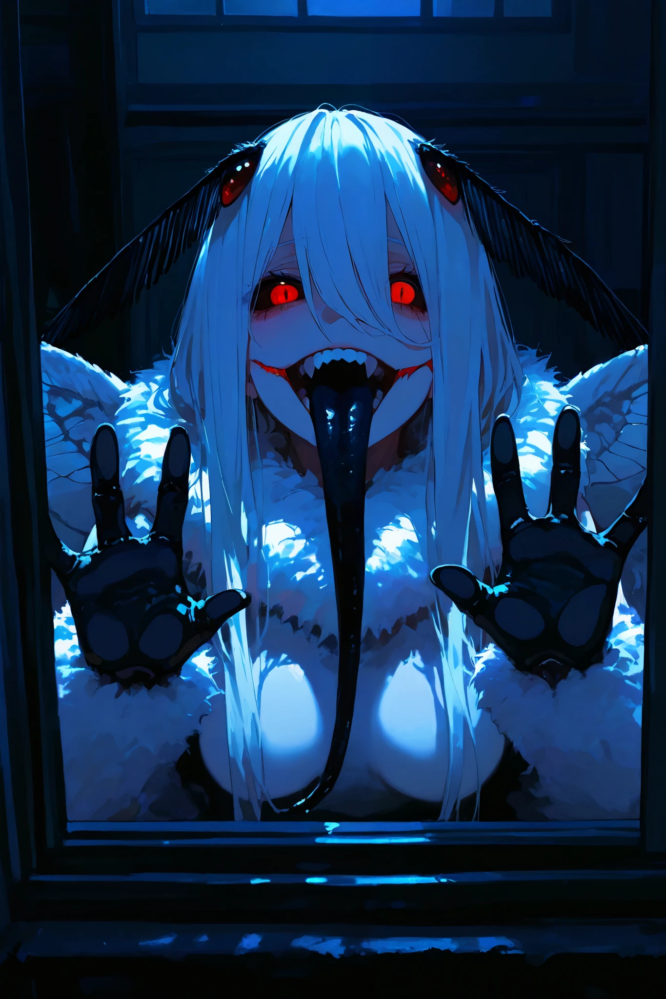 Ghost werwolf Woman big tits bikini horror nightmear