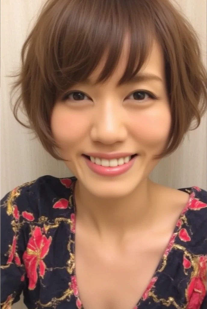 Posing smile