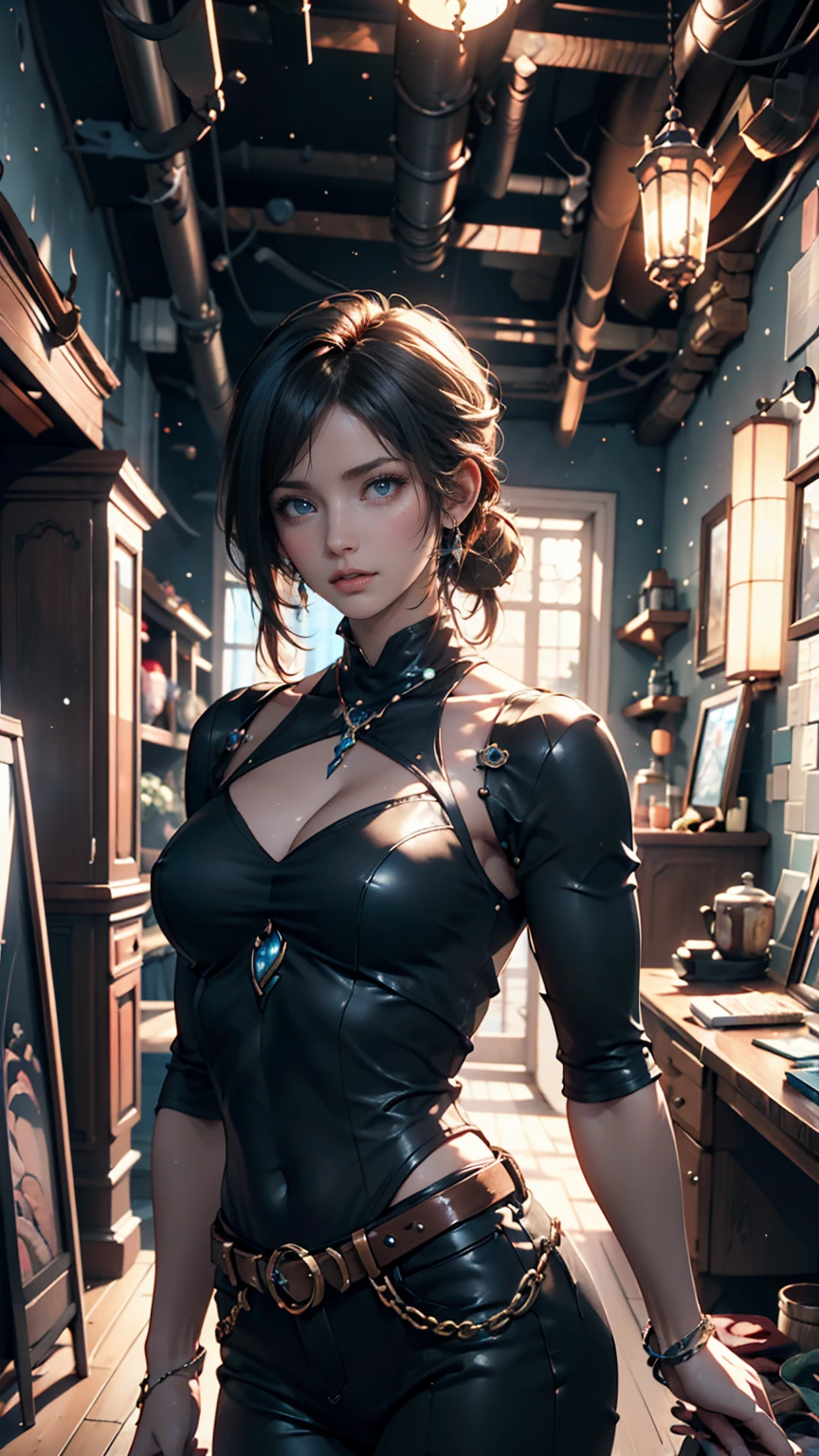 ((Best quality)), ((masterpiece)), (detailed:1.4), 3D, an image of a beautiful cyberpunk female,HDR (High Dynamic Range),Ray Tracing,NVIDIA RTX,Super-Resolution,Unreal 5,Subsurface scattering,PBR Texturing,Post-processing,Anisotropic Filtering,Depth-of-field,Maximum clarity and sharpness,Multi-layered textures,Albedo and Specular maps,Surface shading,Accurate simulation of light-material interaction,Perfect proportions,Octane Render,Two-tone lighting,Wide aperture,Low ISO,White balance,Rule of thirds,8K RAW,