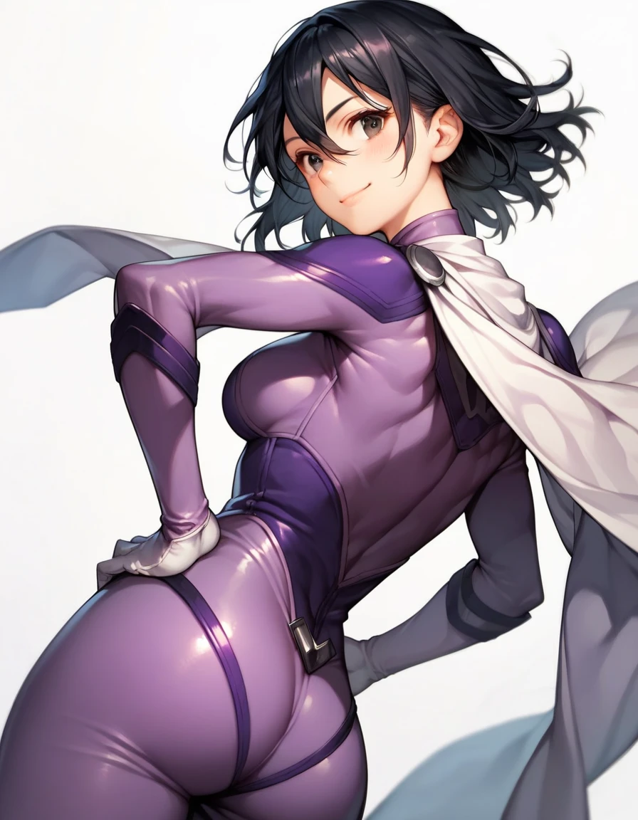 Erisa, tight bodysuit, wet, blushing