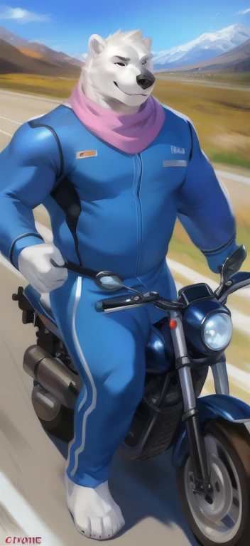 Wolf is wearing a motogp racing suit, uhd motogp outfit, show big dick erect, upward dick, uhd dick detail, stand in locker, cum force,  cum came out, moaning face, looking dick, 4k image, uhd details