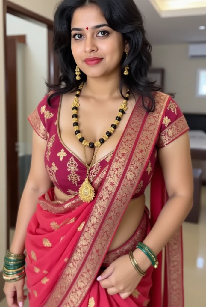 Foto RAW, photorealistic, stunning beauty, photography, full body shot, 60 years old Woman, mascara, eye kajal, juicy figure, master shot, perfect eyes, goddess like beauty, pierced eyes, perfect thick chubby mallu Desi aunty bhabhi, Wearing a Stanapatta, a chest-band.Saree model, model Photography, Indian saree shoot, Indian traditional wear advertising photography, traditional wear brand shoot, face of Indian actress Sonakshi Sinha, masterpiece, realistic, realism, incredible details, pleasure, photorealism, detailed skin, skin pores, high contrast, photorealistic Artstation 8k HD digital art trend of high definition and detailed realistic skin texture, ultra detail, realistic skin texture, armature, best quality, ultra high definition, (photorealistic:1.4),, high resolution, detail, raw photo, sweat, Re sharp, by Lee Jefferies Nikon D850 Film Stock Photo 4 Kodak Portra 400 Camera F1.6 Lens Rich Color Ultra Real Realistic Realistic Textures Dramatic Lighting Unreal Engine Trending at Art Station Cinestill 800,(pele altamente detalhada: 1.2), 8k UHD, DSLR, soft-lighting, alta qualidade, grain of film, Fujifilm XT3,she didn't like to wear blouse or bra, she is happy to wear only saree, she hates blouse or bra, highly detailed hairy armpits, hyper realistic skin, skin pores, sweat, veins, stubble armpits, erotic temptation, appealing figure, appealing body language, fleshy arms, horny desi indian mommy, she wants to dominate young boys by showing her tempting figure, irresistibly hot, armpits hair clearly visible, freckles 0.2, stretchmarks 0.2, Sexy mature woman's with slightly wrinkled skin, hyper real skin texture, subtly detailed, astounding details, veins in the body, exotic Indian premium ethnic jewellery, detailed rough mature skin, mole on breast, Indian ethnicity, sexy navel folds, curvy, deep juicy navel, moody tones, smokin' hot mature Indian aunty,