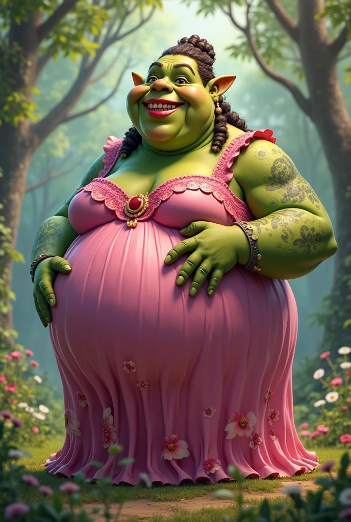 Make a picture of fat Fiona from Shrek
