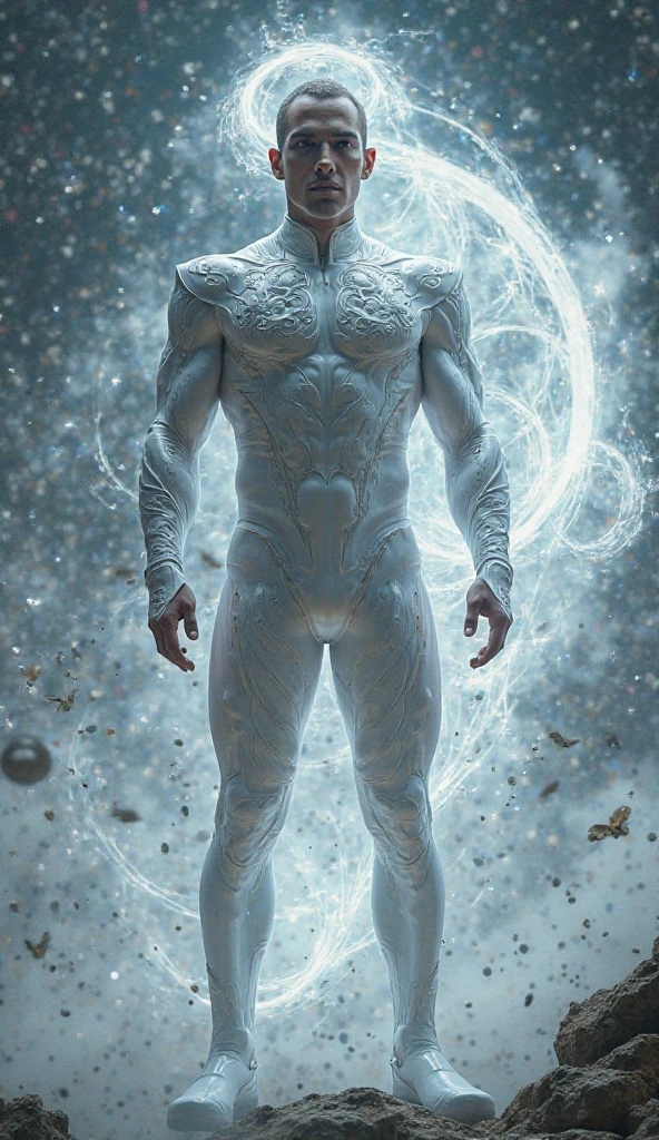 (Jack Frost: 1.6), full full body shots photorealistiic young man, 18 years old, milk white skin, blue eyes, white hair, shirtless, 6-pax abs, (full body shot), young boy, 18 years old, beutiful, perfect, milk white skin, slim body, very detailed blue eyes, very pale skin, barefoot in a snow forest, winter. (masterpiece:1.4, best quality), (intricate detail), Unity 8k wallpaper, Ultra Detailed, (abstract art:1.2), (Anato Finnstark style:1.3), boy from another dimension, a symphony of iridescent colors merging and shifting seamlessly, dynamic pose with rotating patterns of energy around you, a mix of determination and serenity in his expression, a general feeling of transcendence and exploration, consumed by inner darkness, empty waiting you, (Beautiful cosmic eyes), perfect lighting, perfect shading, (Children face), naked and nude