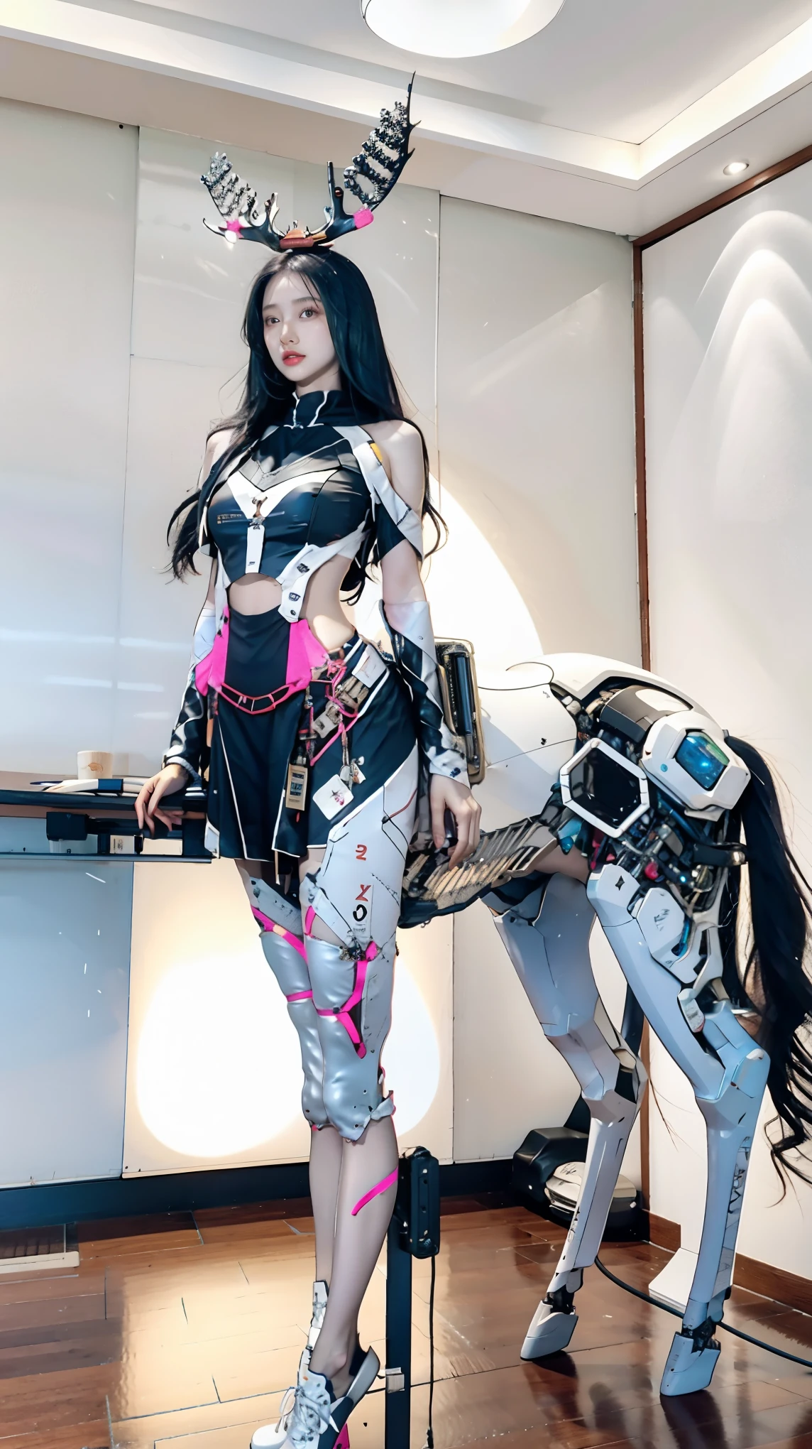 wandering empress centaur technology system compression package：{dual female body form [a:female head mechanical horse body (carbon fiber cervical vertebra δ =0.618+36-axis harmonic drive ≥8Nm /kg+RX-78 armor 320 %Expansion rate)|b:anthropomorphic horse body reconstruction (κ=34.8° Achilles tendon converter +bionic myoelectric ≥120m /S+23%pore skeleton)]|cyber biological fusion [photochromic nanoskin (4000pores/cm² +15000cd/m² bioluminescence+3mS神经脉冲)+plasma light wing (2.5x wingspan+137.5° golden angle)+fractal cloak(120fpS材质切换)]| Golden ratio architecture [Chest-to-waist ratio2.718±0.8%+waist-to-hip ratio≤0.65+ Carbon yne lattice waist (50GPa)+glassy condensed chest (≥1mS量子态)+Riemann muscle group(R≥120mm)]|hyper-realistic vision [quantum nebula left eye (1e6particles/mm³⊗Horus holographic )+Fibonacci right eye (d=1.618fractals)+Klein blue hair(magenta phase change ⊗particle hair )]|Midjourney protocol group [--ar16:9--chaoS45--Stylize850--noanimalfur+cybermeSh3.1/biolumineScent_Skinv9材质+ Aurora/moonGI light and shadow]|ControlNet enhancement [0.8 2 depth weight +HardLight normal +67.5° edge detection ]|Engineering parameters[192cmHeight(261cm quantum chest+59.5cm lattice waist+169cm non-European hip)+130cmLeg length(34.8°Heel Tendon Δ)+120°FOV+9500K light color+23%mechanical proportion]| dynamic enhancement [7frame blur+15°curvatureΔ12%+Non-Newtonian fluid(hardening≥7)+magic stardust(1500+/ft³)]}