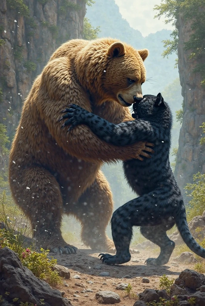 Tai Lung's hugging Chunky Panda the dragon warrior