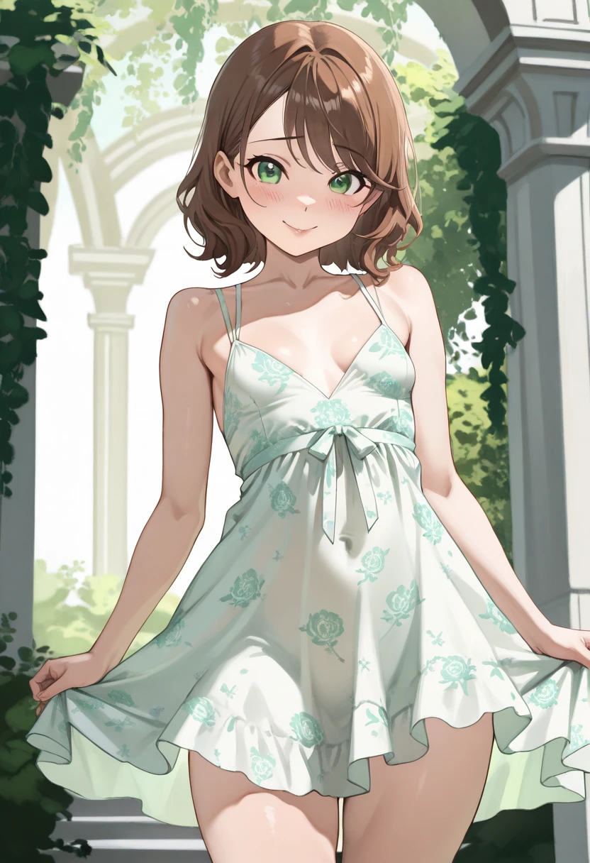(((masterpiece, best quality, ultra highres, 1 girl, solo, no background))), super detailed skin and face and eyes and finger, beautiful japanese woman, small breasts:1.5, skinny, light brown hair, white background, very short pixie hair, (an illustration of girl), Knee shot, Generate with illustrations, Various expressions, Various poses, Various Costumes, Please draw the entire character within the frame, ensuring that the head, arms, and legs are not cut off. The background should be simple, with the character positioned centrally,