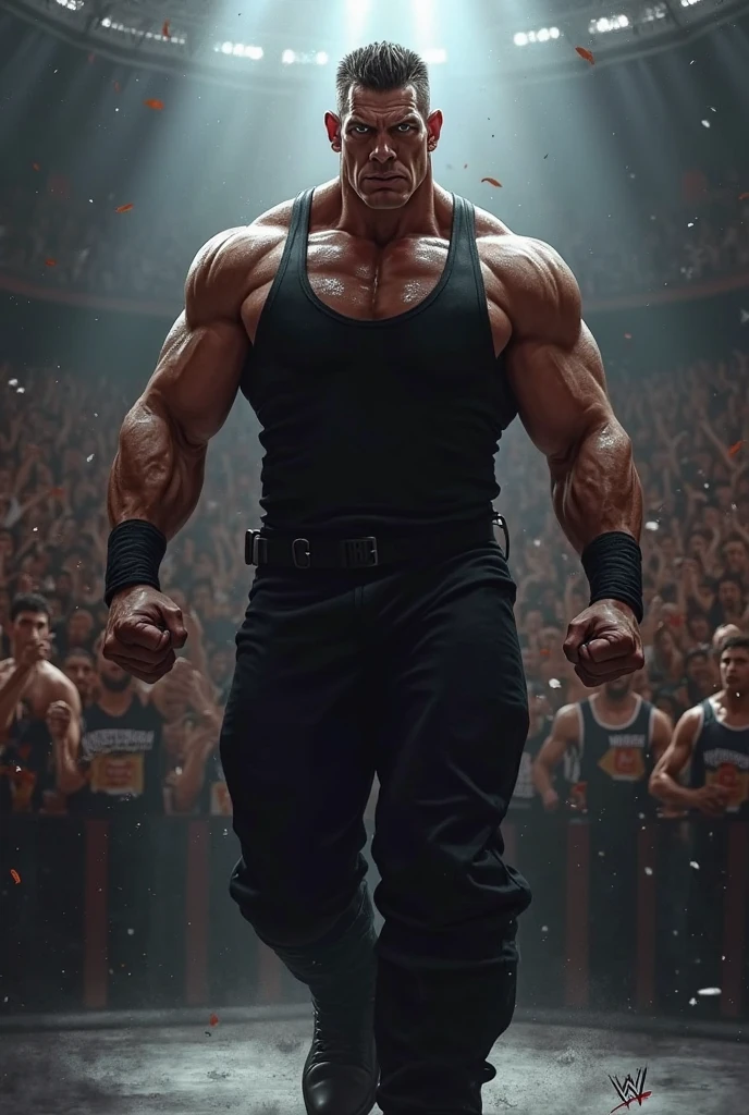 A boxer woman who is 5 meters tall grows 1 meter every day. The next day, this woman has a boxing match with a man, but she has grown really tall. 