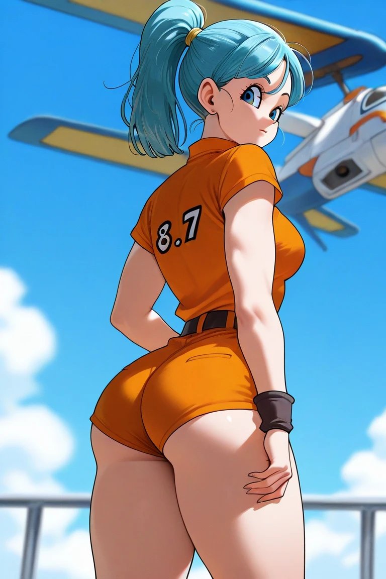 Bulma anime style showing her big ass
