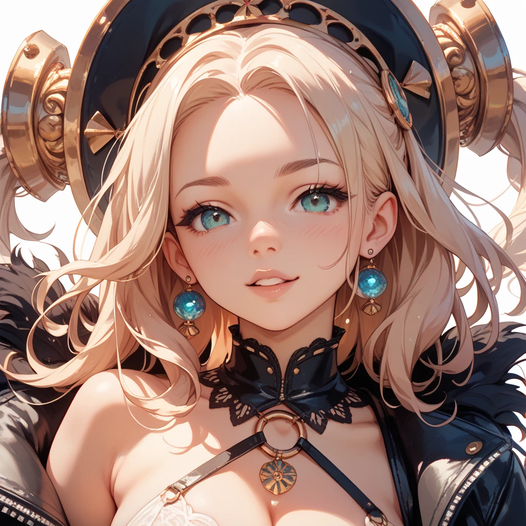 masterpiece、top-quality、hight resolution、High-quality images、8K、1maidennurse、detaileds、Detailed eye depiction、skin gloss、shinny hair、Short platinum blonde hair、Soft hair、Nomiya、portlate、A warrior、wasteland、Into the cloud