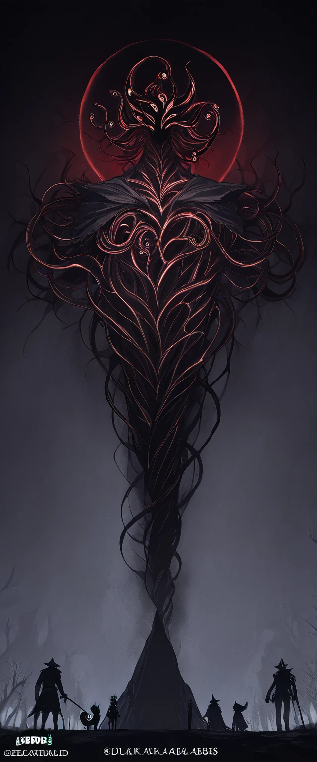 (masterpiece:1.2, top quality , highest image quality taken by Ki, very detailed, best illustration),8k,(wallpaper), squirrel,Abyss Watcher, The Voidfather,( dark fantasy),( Dark Atmosphere ), Eldritch abomination, The background is inside swirling endless abyss ), Dynamic