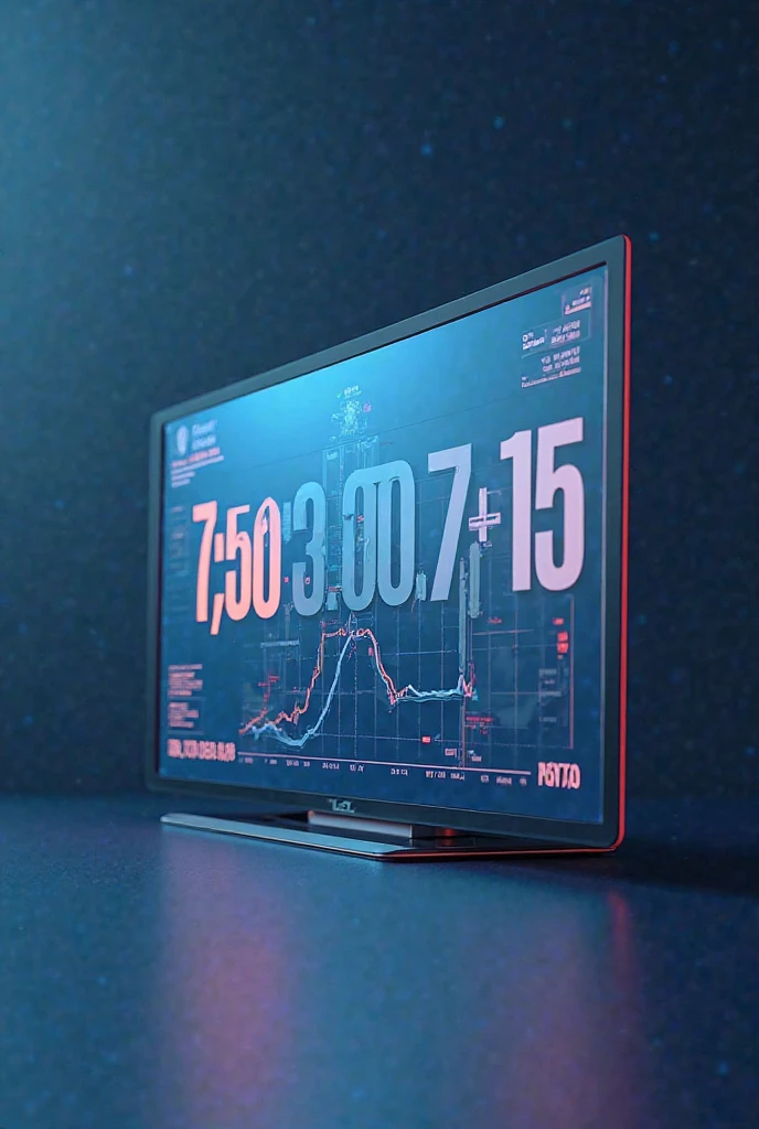 Clear infographic with numbers that appear on the screen