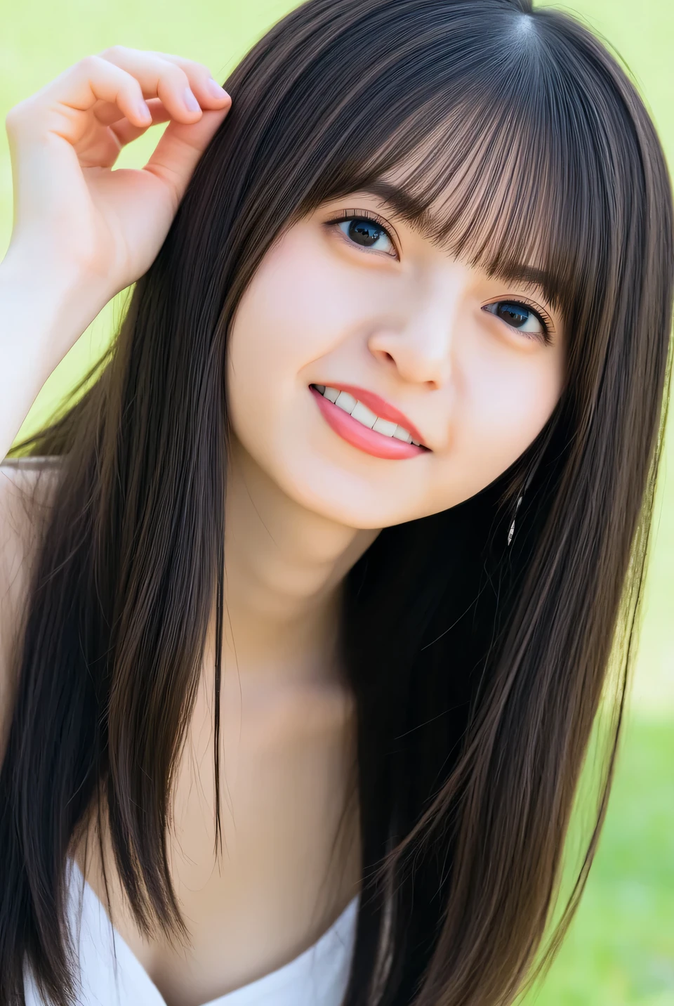 (((A real beauty))), RAW Photos, Black Hair、folder、Round eyes、False eyelashes、Straight Hair, Wavy Hair、correct、Crimson lipstick、Striped Hair、Brown Hair、Blue Hair、(Gradient Hair)、Asymmetrical Hair、Hair behind the ear、Crossed bangs、Long Hair、((お尻までLong Hair))、Long Hair、Straight bangs、Smooth, silky hair、Hair up on one side、とんでもなくLong Hair、Light brown eyes、Ring Eye、Round eyes、Wicked Smile、A light smile、Cast a Shadow、(Extraordinary presence)、Atmospheric perspective、Backlight、Exposure、Lens flare、、最high quality、超High resolution、超High resolution、Very realistic, masterpiece、correct、Textured skin、high quality、最high quality、Awards、32k, 髪のfolder、Cunning、A light smile、Shy laugh、Redness in the ears、correct、Subjective、Shine、360° View、Very detailed、超High resolution、解剖学的にcorrect、masterpiece、Emphasize the chest、High resolution、High detail、Long eyelashes、A slight blush、Compensate, (((Full Body Shot)))、(Shot from below)、Captivating pose、Shooting from a distance、Various angles of view、Fujifilm