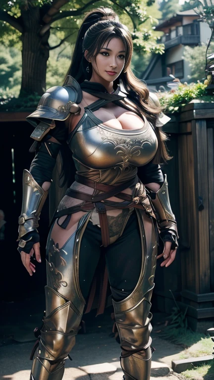 (Best quality, 8k, 32k, masterpiece, UHD: 1.2), professional photo, realistic photo, fantasy, multiple angles, close-up photo, erotic beauty warrior photo, sexy, (Goddess of beauty), 1girl, legs spread wide, showing pussy, pubic hair sticking out of the armor, ((large breasts, gigantic showing: 1.2, long natural breasts sticking out of the armor)), ((erotic body, curved body, perky ass, Seraphina is a knight who likes to show off her naked body, her beautiful breasts and her smooth pussy, naked, her intimate female parts, her breasts exposed, pussy exposed)), her captivating beauty blends harmoniously with her exceptional skill. Her blue eyes shine with determination, while her golden hair falls in soft waves around her shoulders. Dressed in finely crafted, sexy armor, she exudes a subtle sensuality.
Seraphina's armor hugs the curves of her feminine body with elegance, highlighting her breasts and pussy. The delicate lines and intricate details add a touch of seduction to her presence. A flowing cape dances in the wind as she moves, adding an element of mystery and charm.
armor and adjusted to highlight her femininity and muscular abdomen. Her swordplay is a natural extension of her grace, and she moves with a confidence that turns heads wherever she goes.
Seraphina is more than just a sensual and sexual figure; she is a formidable warrior with a magnetic aura that transcends the battlefield. Her charm lies in the unique combination of beauty and pornography, making everyone admire her for her erotic appearance.