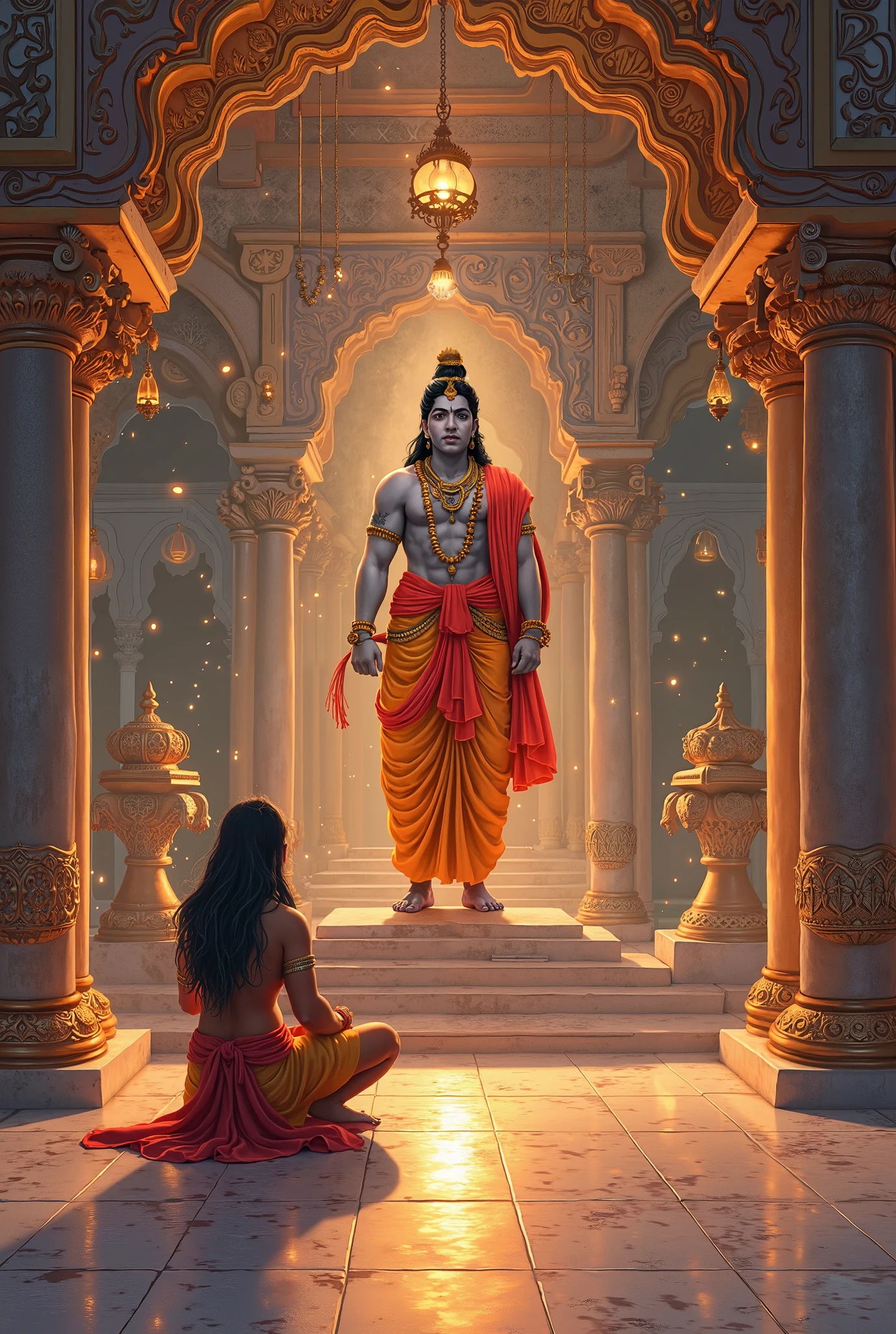 A wonderful picture of Ram can be seen in Ram Bharosan Hindustan, his disciples saluting the Lord.