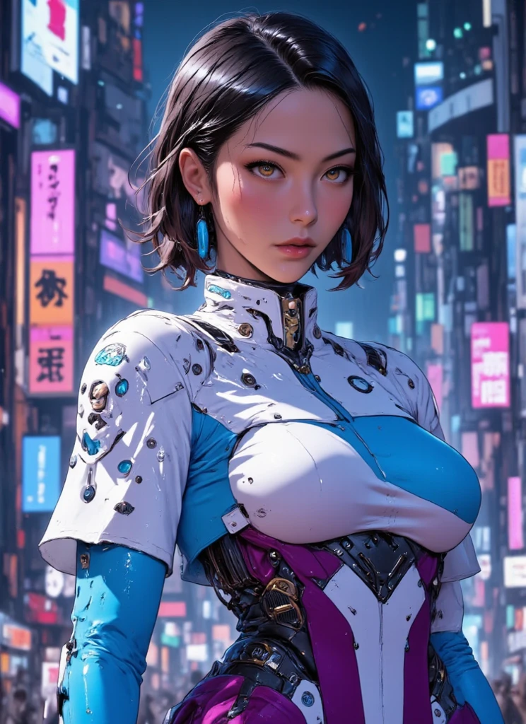 (Sexy Eyes) (Seductive Eyes) Detailed Cyberpunk Background: 1.1) Underground Street Style Background, (Clothes Wet with Water) (Completely Clear Plastic Top) (Red Slip Stockings, Red Stockings, Highlighter Stockings) Fleshy thighs tightened by red High gloss Slip Stockings, huge sagging breasts. (open neckline, transparent high-forked low-neckline cheongsam, revealing red high-gloss X-shaped bra under transparent tulle), outermost transparent gauze on body, painting, (best quality, 4k, Masterpiece: 1.4), Beautiful Woman, Surreal, 1 Girl, ((Facing the viewer, stroking the side of your chest with both hands)), (Sagging huge breasts, charming body: 1.8), Sit-ups: 1.1, Brunette : 1.8, (wet rain, wet body: 1.7), ultra-detailed face, detailed lips, detailed eyes, double eyelids, sexy low-necked dress, open neckline, hanging breasts, side pose, visible curves, pool party, poolside, transparent clothes, Muscle-turning legs