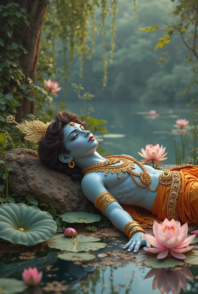 Sleeping hindu kik for woke up