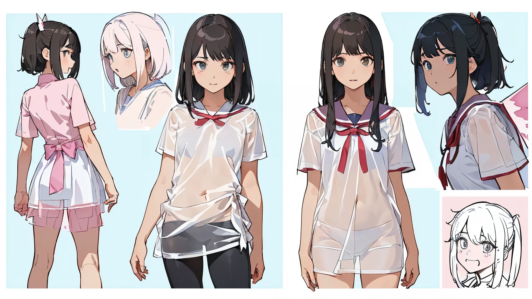 ((((realistic, Painting, 少female, 4K, masterpiece:1.5, masterpiece:1.5, Top Quality:1.5, High Resolution:1.5, Perfect Head:1.5, super detailed illustration:1.5, beautiful eyes:1.5, nude:1.5, character concept art:1.5, Official Art, HYPER DETAIL, Full of Details , high definition exquisite fan art, clear line, Very clear shading , Clear color , calm color, Deep color, watercolor, Popular characters, Best character, Supreme character, Popular charactersデザ, Best characterデザ, Supreme characterデザ, Trendy character design, Popular charactersヘアカラー, Popular charactersヘアデザ, 9歳少female, 10歳少female, 11歳少female, 少female, 13歳少female, 14歳male, 15歳少female, ティーン少female, 青年female, female, 成人female, 淑female, 二次性徴期少female, puberty, puberty処female, pubertyfemale性器, puberty少female, pubertyギャル, pubertyギャル少female, 日焼け少female, Prisma Illya)))), (((((Whole body, full body, whole body, Realistic head and torso, Age-appropriate head and body , Character design sheet , multiview, three-sided view, front view, side, side view, behind, Behind the View, Full body shot turnaround , same character, Same role, scene of environmental change , Mr.々Composition, Mr.々Angle, having fansa, That's Fansa, female子学制服と全身全裸の比較, 全身全裸とfemale子学制服の比較, Whole bodyの着ている薄い学制服が透けている, The school uniform is see-through, revealing the naked body, The school uniform is see-through, revealing the naked body, The school uniform is see-through, revealing the naked body, The school uniform is see-through, revealing the naked body, 年齢相応のfemale性器が見えている, 年齢相応のfemale性器が透けて見えている, 全身の立ち姿勢でWhole bodyを見せている, The upper body is bent in a standing position with the whole body, 上体をのけ反らせて腋を見せてsquatting, 全身の立ち姿勢でshowing armpits, 全身の立ち姿勢で少し上体を反らせてshowing armpits, 腋を見せたSexy Poses, 両腕を上げて腋を見せたSexy Poses, 上体をのけ反らせて腋を見せてしゃがんだSexy Poses, standing position with the upper body slightly raised to look up at the top , Age-appropriate realistic buttocks, Butt line , スポーティなButt line , 引き締まったButt line , behindからの全身を斜め下から見上げたButt line , behindからの全身を斜め下から見上げた引き締まったButt line , behindからの全身を斜め下から見上げたスポーティなButt line , back line , 最高の back line , Waist line , 最高のWaist line , Pelvic line , 最高のPelvic line , 引き締まったPelvic line , curvy beauty, curvy beauty少female, Groin, 最高のGroin, showing the body, Lift up the , toned body, appeal to abs, Appealing your armpits, showing armpitsポーズ, 腋を見せたSexy Poses, Natural Gestures , 自然 Poses , Cute gestures, cute pose, Mr.々 Poses , Cool pose, aggressive pose, Action Pose , Brainy Pose, Sexy Poses, A picture perfect pose, Popular Poses , Beautiful Poses , healthy body, 健康的 Poses ))))) smile 愛らしいsmile 最高のsmile 屈託のないsmile Baby face cute expression A rich expression adorable expression ish expression soft expression Angel Angel界隈 Little Devil Little Devil的 idol idolの制服 ジュニアidol female子学生の夏服 処female ignorance clear pure Obedient sexual goodness theory Closeness Evil free Emotional open aggressive sensual charming Passionate Emotional Bold Fan Shameless fine Cheerful Active active dynamic playful gesture Friendly gestures playful I miss you enjoy is delighted Happy is inviting to have sex The well-liked Loved elegant stylish fashion pubertyのファッション fantasy fantasy制服 fantasy衣装 noble noble制服 upper class upper class制服 Vtuber 人気Vtuber セクシーVtuber cosplayers wearing yes 人気cosplayers wearing yes セクシーcosplayers wearing yes positive for home sensitive succubus female Pastoral bright vibe Cyberpunk History god聖 魔法少female 魔法少femaleの制服 puberty少femaleの日焼け跡 swimsuit sunburn marks Mr.々I'm wearing an accessory Wears a lot of decorations Bright decoration Thin black tights that fit the whole body are transparent showing armpits 腕を上げてshowing armpits squatting Dance performance Dancer Dancing beautifully god々Female genitals with a straight line in the crotch of an age-appropriate girl that is completely transparent from 1枚だけのWhole bodyのアップシーン