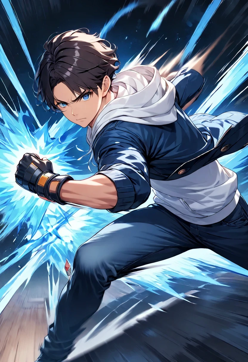 (masterpiece, best quality:1.2), dark-haired young man