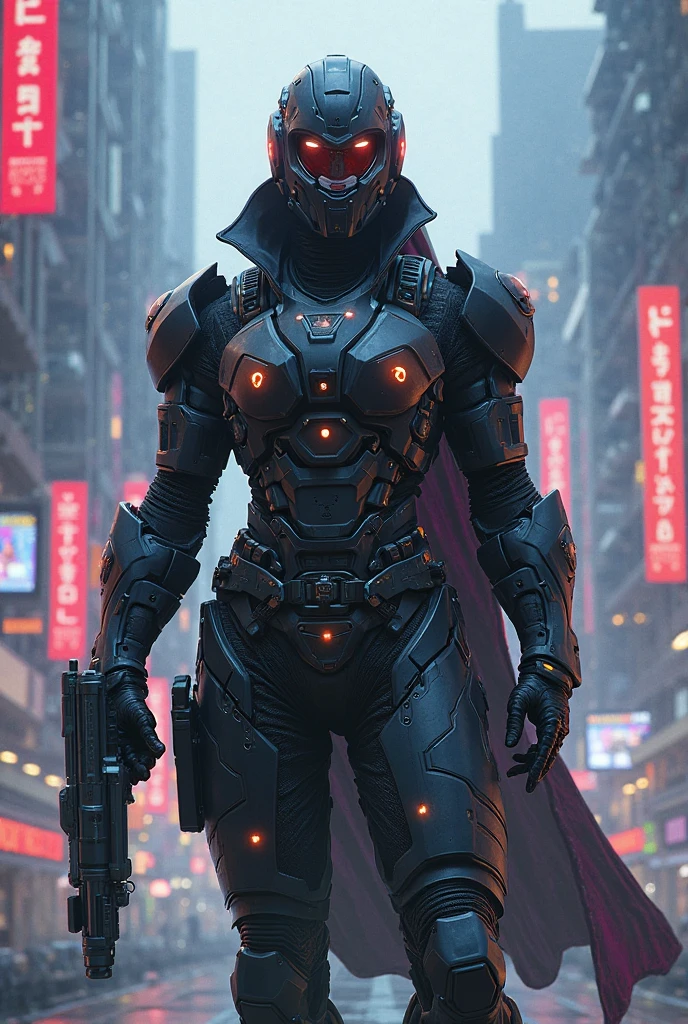 (((Fusion of Modern and Ancient:1.4))), (masterpiece:1.4, best quality), (photo realistic:1.4), an awe-inspiring scene that combines elements of both modern technology and ancient civilization, featuring a central figure dressed in a fusion of futuristic armor with intricate, ancient designs, adorned with glowing circuits interwoven with traditional patterns, (half of the figure's body adorned with sleek, advanced technology, while the other half is wrapped in ancient robes and artifacts:1.2), (eyes that reflect both the wisdom of the past and the insight of the future:1.2), the background is a dynamic blend of towering, futuristic skyscrapers merging with grand, ancient temples, (lighting that casts a soft glow over the ancient structures while the modern elements shimmer with neon lights:1.2), rich textures, vibrant and contrasting colors, (metallic silvers and blues:1.2), (earthy tones and golds:1.2), (dynamic composition that highlights the seamless integration of past and future:1.2), high-quality and detailed, (awe-inspiring and harmonious atmosphere:1.2), captivating and unique, perfect image quality, symbolizing the coexistence and fusion of modern technology and ancient wisdom, majestic and balanced presence
