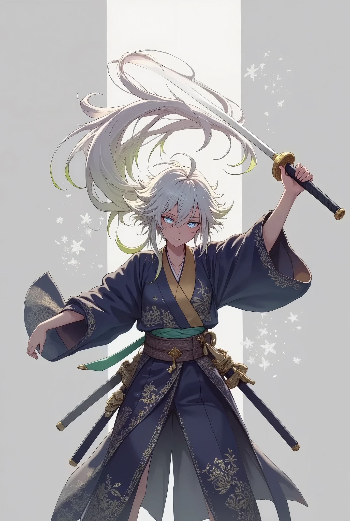 (character, Alone, Iai刀で斬る, Sword Drawing Technique, moment, Slash), Quick Dynamic Composition, hollywood style,
( name : yubu /yubu race:half human and half elf(often mistaken for beastman) gender : Female/female special skill : Iai、swordplay favorite food : sugar candy blood type : Type B personality : No Brutality。But、They tend to look cold even though they are good-natured。is often expressionless),