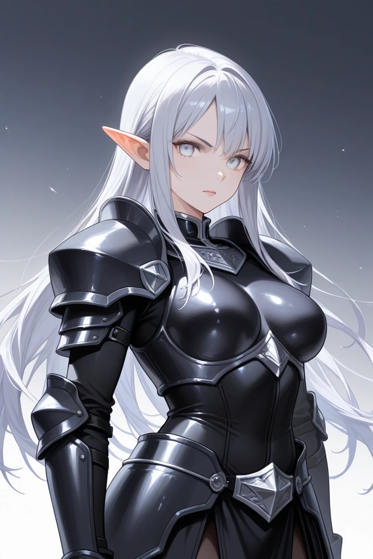 masterpiece, best quality, defCorrin, black hairband, armored dress, blue cape, puffy sleeves, juliet sleeves, vambraces, black gloves, armored legwear, upper body, looking at viewer, castle, gothic architecture, smile, sky, clouds, hands to heart full body, standing