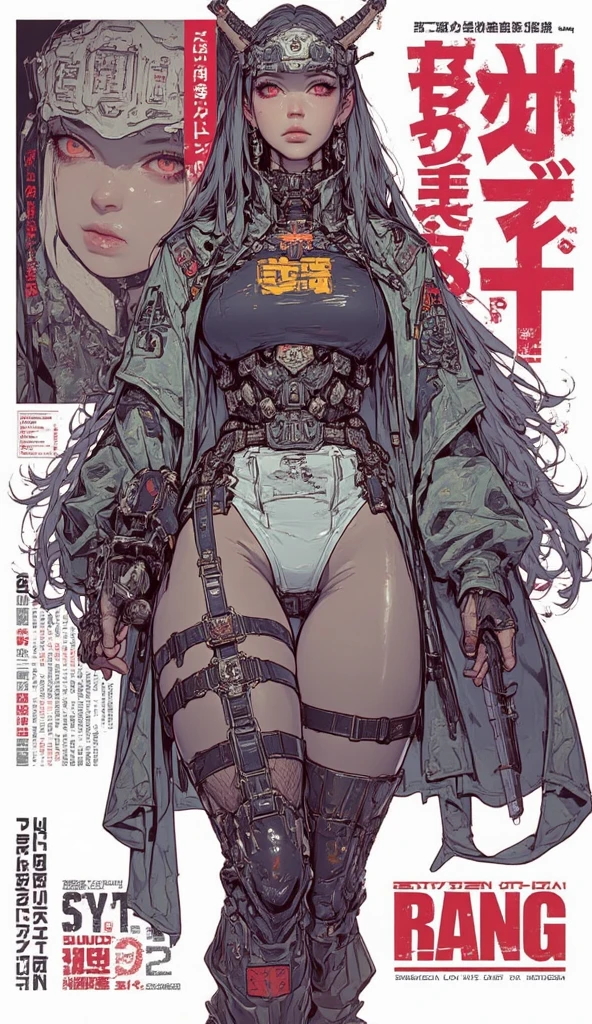 (((best final quality))), (((white bob hairstyle))), ssmile(((standing alone:1.2))),(((1 girl:1.2))),((((beautiful perfect woman)))),(((perfectbody detalhado, perfect finger detailed))),((((((final film poster)))))),(((to burst, close up))),((((detailed complicated machine)))),(((((mechanical genius))))),(((American comics))),(((extreme highlights))),(((extremely colorful, primary colours))),neckleace, super beautiful lady,(((Typography))),text, (Unbeatable masterpiece), (hiper HD),(CG 8k hyper-realistic), (((brave face))), (((breasts big))), (((hyper feminine))), (((musclegirl))), sexly girl, king of fighter,(straight hair with thin braids)), ((( sculptural body ))), (((1 girl))), garota de 25 anos com perfectbody,,Beautiful and well-groomed face,muscular body:1.2,solid color detailed jacket, (Head to thigh photos), Complex equipment, (((standing alone))), pirralha violent, (((14歳))), sexly, pose de atitude, work of art, post-apocalypse, (((manga style))), bounty hunter, violent, Manic, the way you want, slenderbody, thin but strong, perfectbody, roupa moderna, advanced technology, neon, sleeves with vertical striped pattern, intricate background, (( cowboy shot )). intricate visual