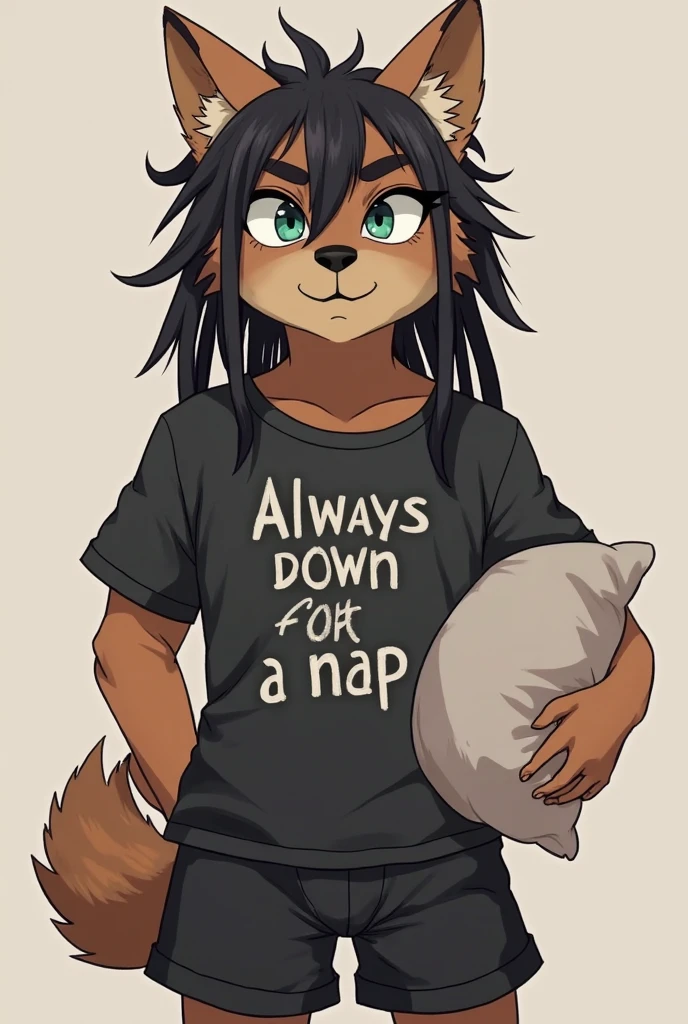 masterpiece,hyena,male,child,Solitary,Minimalist style,,Hair,White background,Comic book style,White hair,,sleep,No underwear