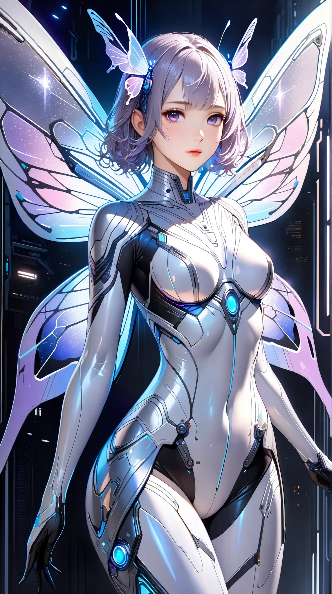 ((La mejor calidad)), ((Obra maestra)), ((realista)), retrato, 1 trixie, 6 alas, celestial, Deidad, diosa, light particles, halo, Mirando al espectador,vacuum, (bioluminiscente:0.95) ocean, bioluminiscente, Vibrante, colorido, Color, (resplandecering, resplandecer), (beautiful composition), cinematic lighting, intrincado, (Symmetrical:0.5), Caprichoso, (Reelmech:1.5),peleando , resplandecering eyes, pelo corto,Supertraje ajustado rasgado, en una ciudad destruida, Humo y fuego, resplandecering power aura, dynamic pose, dynamic view, cuerpo completo