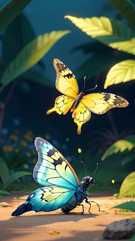 (high quality, best quality, highres, masterpiece:1.2), (realistic, realism, extreme detail, intricate detail, reflections, refraction:1.2), (glitch, glitchy, glitched:1.1), (symmetrical platonic solid floating:1.3), (fascinating treehouse:1.1), (statesque butterflies:1.3),