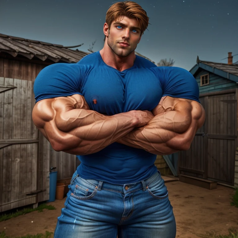 A dynamic night reportage photo: a barefoot, white european skinny poor kid in white dirty briefs, no shoes, on a warm July night, leaning on the wall of a tenement house ,touches his own horny massive bulge. Full body view