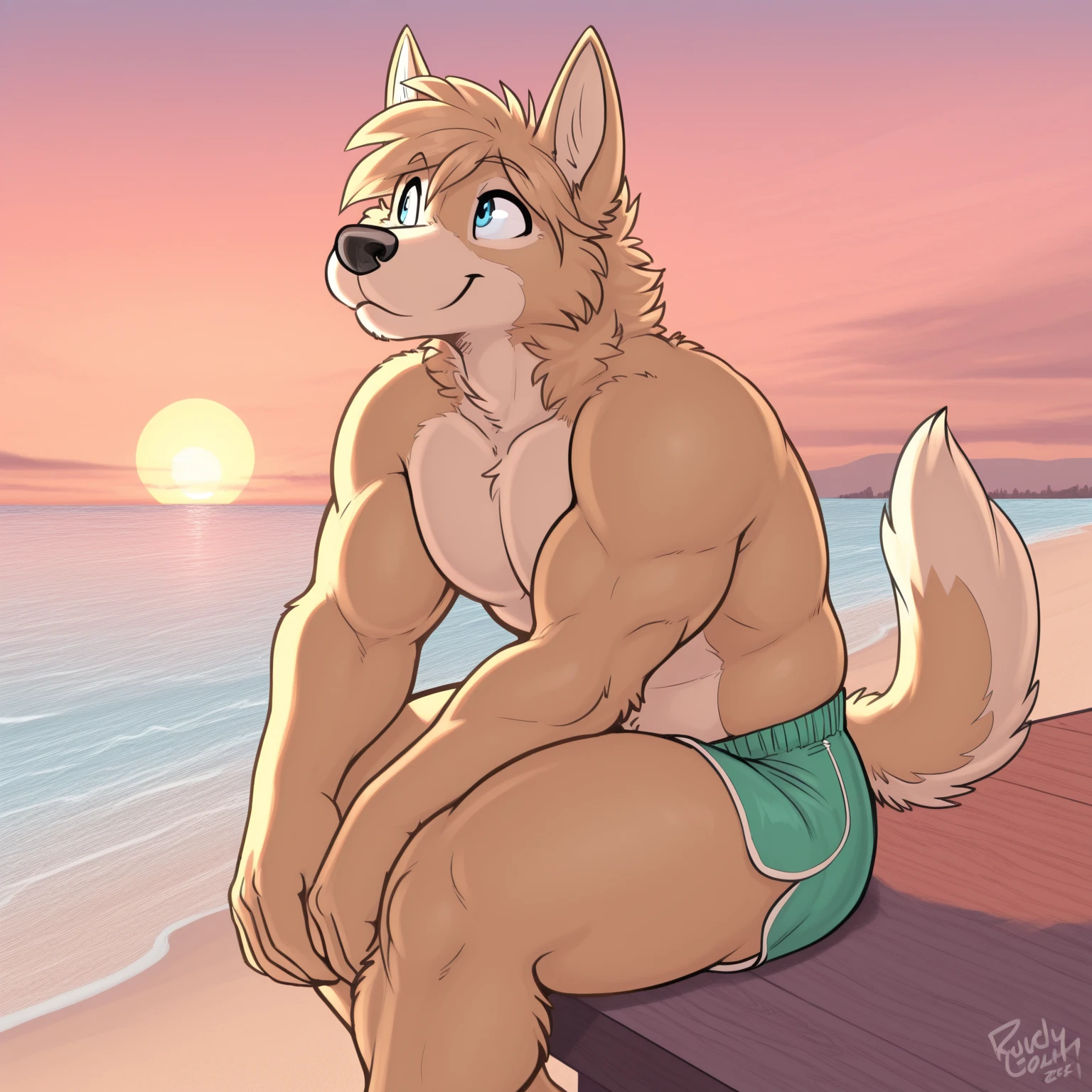 owen lorelei, muscular male, purple eyes, (pose:1.3), (posing:1.3), (soft shading), 4k, hi res, ((detailed face, detailed)), (full body), by zackarry911, by zaush, (by personalami:0.5), NSFW, big Long penis