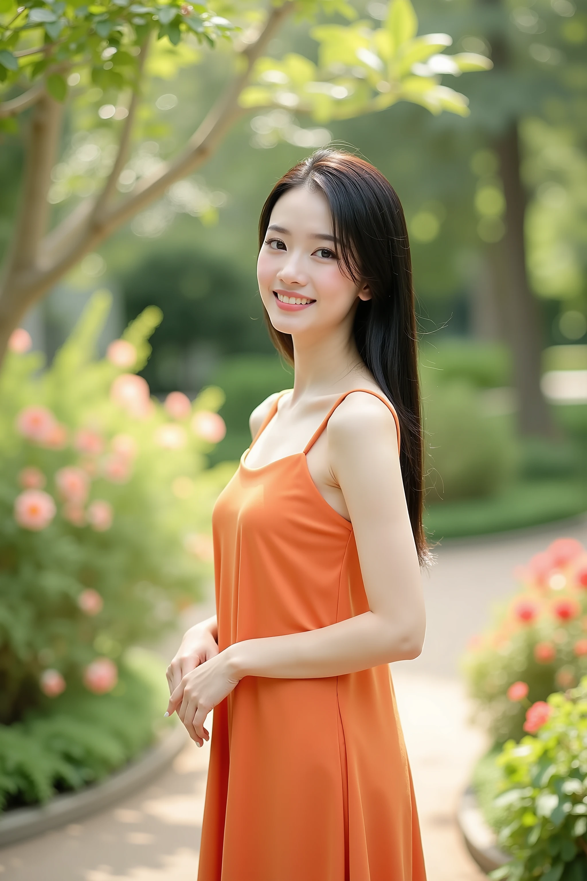 clear shadow, clear lighting, smiling, makeup, dark red shirt, darkness shadow, sexy smiling