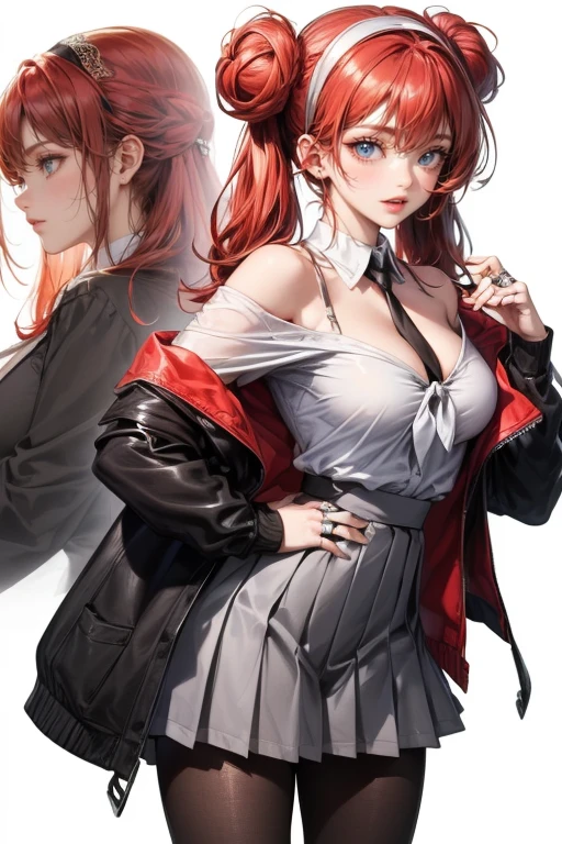 melhor qualidade,tmasterpiece,Final resolution,Downy,extremamente colorido,mulher bonita madura,(Uniforme escolar JK),bow neck tie,saias xadrez,(Beauty severed head),Postura normal,red lip,(Pose ajoelhada)(Point at you with your ass),algema,decapitar,colar,algemar,Tornozeleiras,(Meias brancas),Sapatos Mary Jane,Postura normal