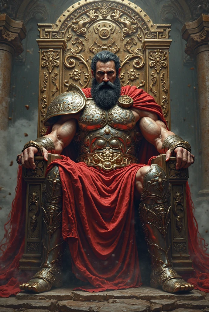Portrait of Leonidas King of Sparta, Exquisite detail, 30-megapixel, 4k, 85-mm-lens, sharp-focus, f:8, ISO 100, shutter-speed 1:125, diffuse-back-lighting, award-winning photograph, small catchlight, high-sharpness, facial symmetry —v 4 —q 5 --auto