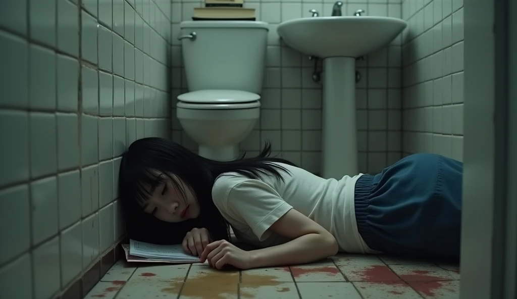Ultra-detailed, master piece, (best quality:1.5), (high resolution:1.5), (midnight:1.5), Japan, (room in the dark:1.5), (dirty battered refrigerator full of many human faces and long black hair:1.5), (dirty apartment room in hell with Japanese garbage and flesh and blood:1.5), (dark and hard to see vision:1.5), grotesque, (super scary :1.5), Japanese Horror, Horror Science Fiction, Ultra Realistic, Cinematic, Dark Ambient, Ominous Atmosphere, Graphic, Masterpiece