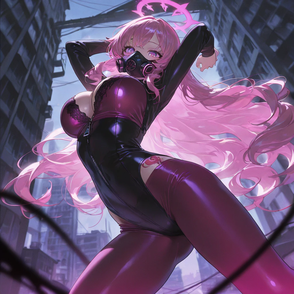young girl, Long black hair, Black Eyes, open breasts, symbiote, venom (Marvel), The Venom Woman, Tentacles, Masterpiece, hiquality, 4k, HD, Good detail