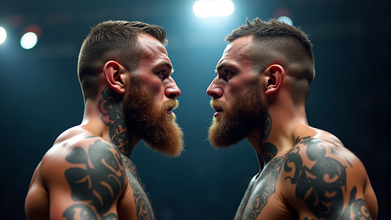 One side ufc stars and other side wwe stars