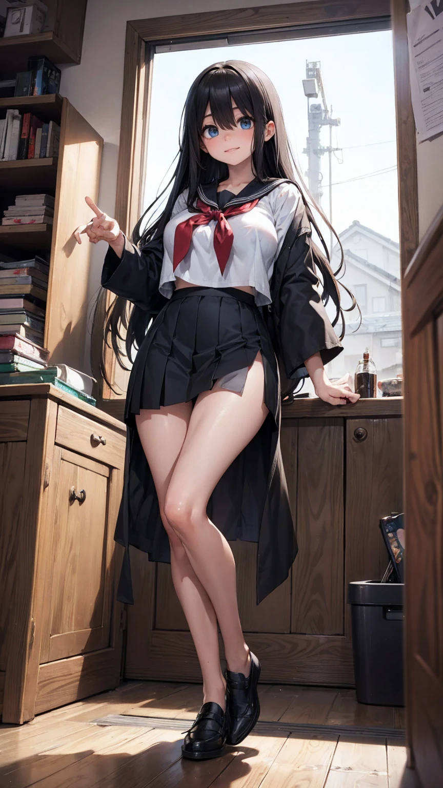Thong split leg Chinese high school student on the table --auto