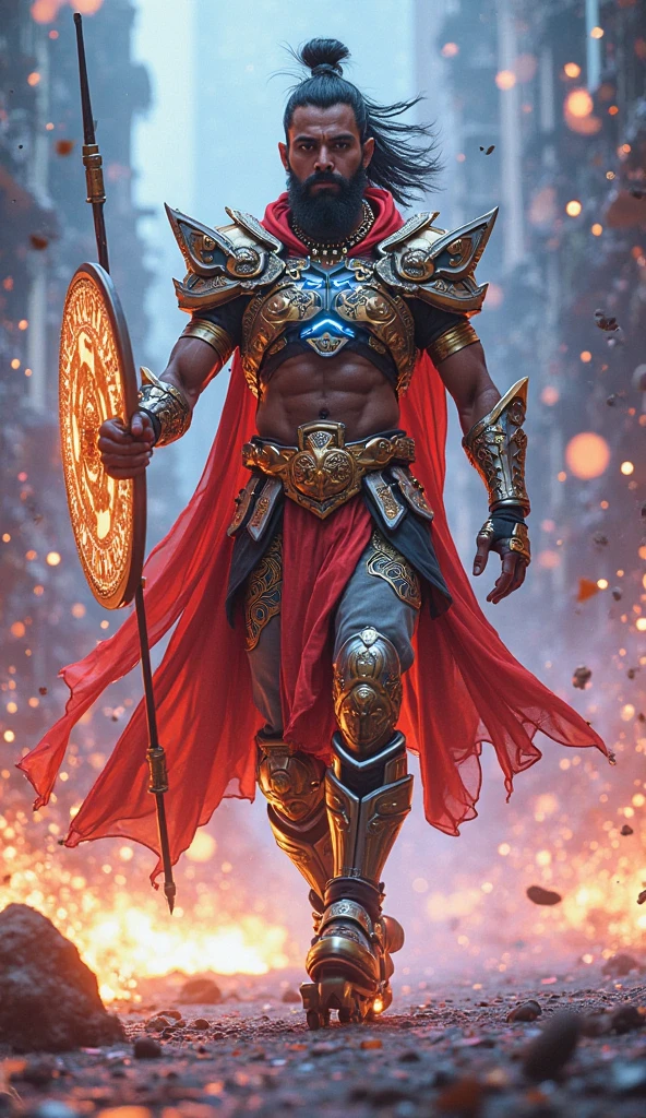 Great quality, masterpiece, Highest quality, Super detailed, Super detailed, Ultra-high resolution, Perfect ???????,
beginning, Fiery Sword, Shine, Show your hand, Action Fight, 
Hong Kong Style,
Very detailed,
