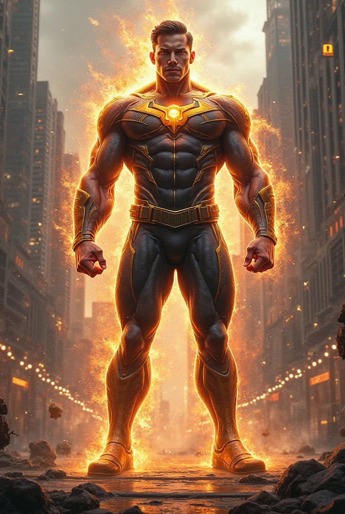 Create a new superhero whose power is to shoot rays at people to make them unique and who has a shield that protects people