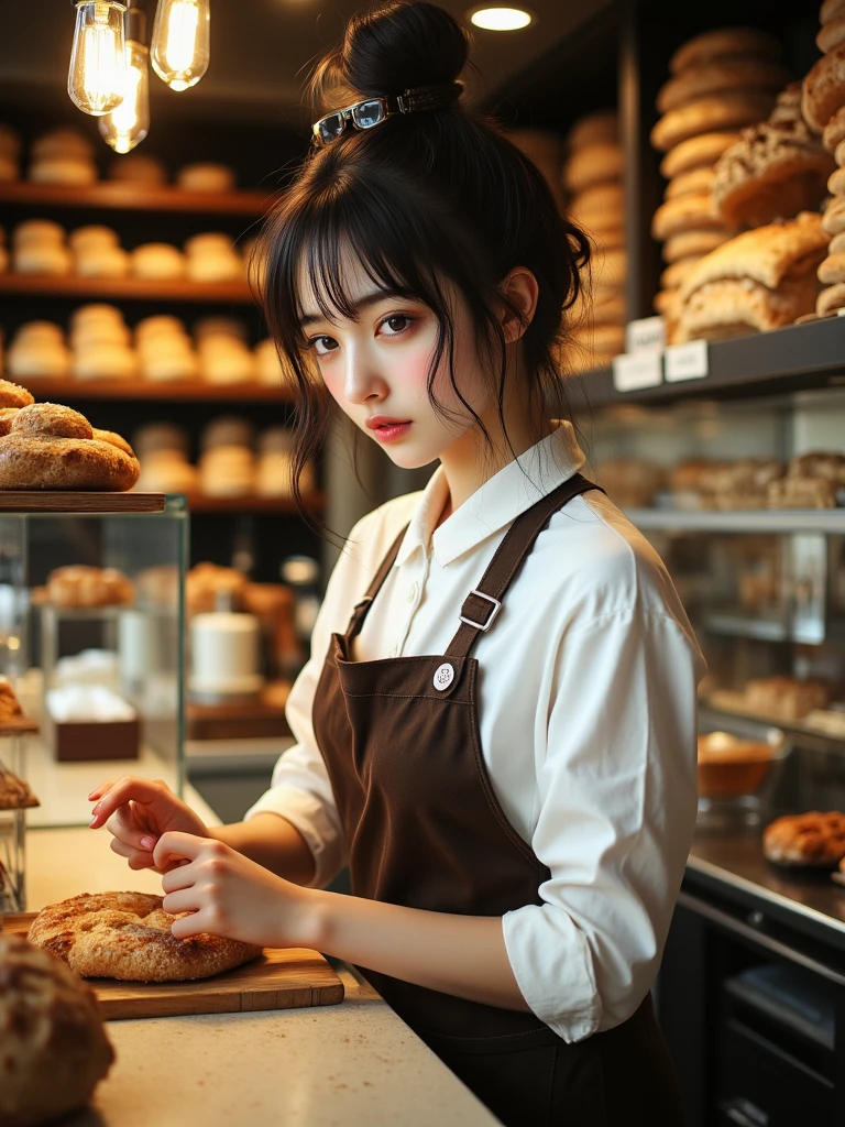 Baker’s Realization: The baker observing this act of kindness.