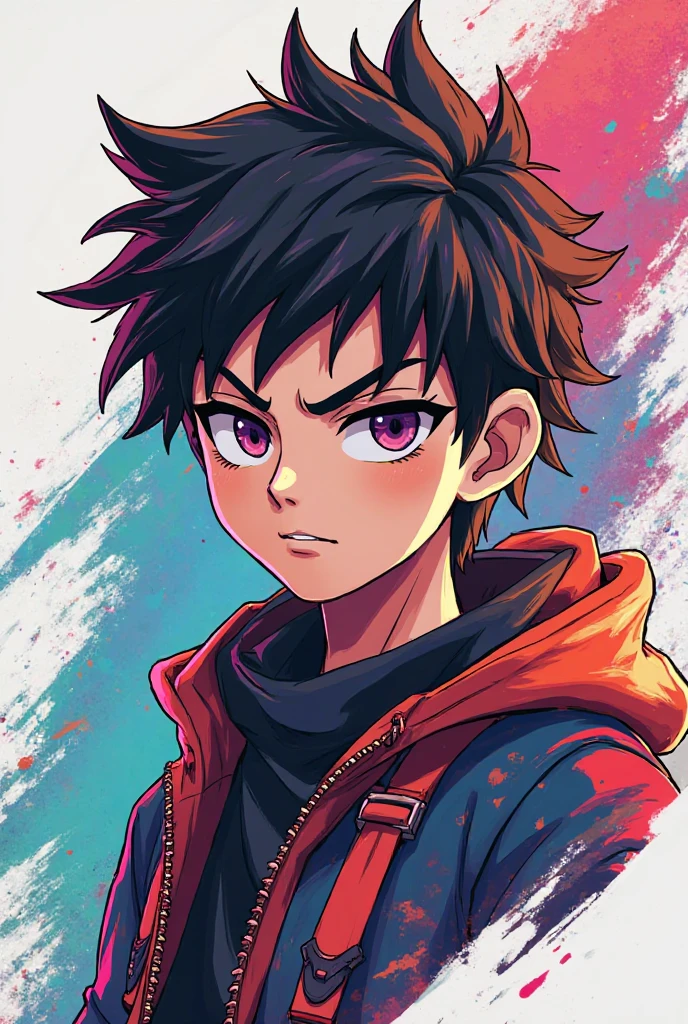 CREATE A GAMING LOGO LIKE ANIME ATTITUDE BOY CHARACTER YOUTUBE CHANNEL LOGO WITHOUT TEXT