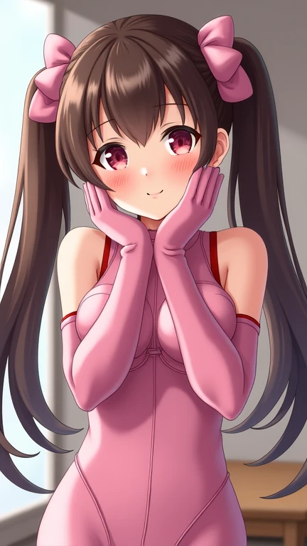 Ochako Uraraka, teen, face looking at viewer, sexy bunny, playboy. living room, sunny, whole body, perfect body, perfect legs, perfect arms, pose sexy, masturbating