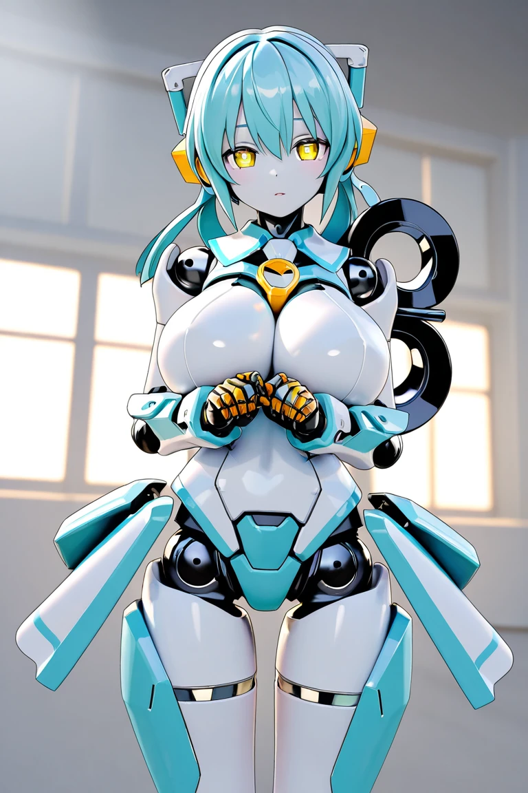a close up of a woman in a cyber leotard suit, female, video game character, cyber suit, clothed in cyber armour, cyber fight armor, rogue anime girl, shy blush, wearing a leotard thong, highheels, fullbodyshot, model pose, chocker, cameltoe, big ass, big thighs, toned body, detailed anatomy, anatomically correct, highcut leotard, highleg leotard, colored hair, glossy lipstick, grey eyes, highleg, g-string leotard, full body shot, high_res, high tension, stretched fabric, wedge, high_resolution, very_detailed, cameltoe, masterpiece, best quality, absurdres, highres, 4k, ray tracing, intricate details, highly detailed, big breasts, huge ass, full_body, ultra sexy, very high detail, detailed clothing, detailed textures, full body in shot, color harmony, pleasent colors, vibrant, yellow painted fingernails, yellow nailpolish, makeup, mascara, eyeliner, blue eyeshadow, detailed face, ecchi style, anime, NSFW, lewd, cameltoe, slight nipple outline, skintight, latex, long eyelashes, pretty face, white catears, looking away