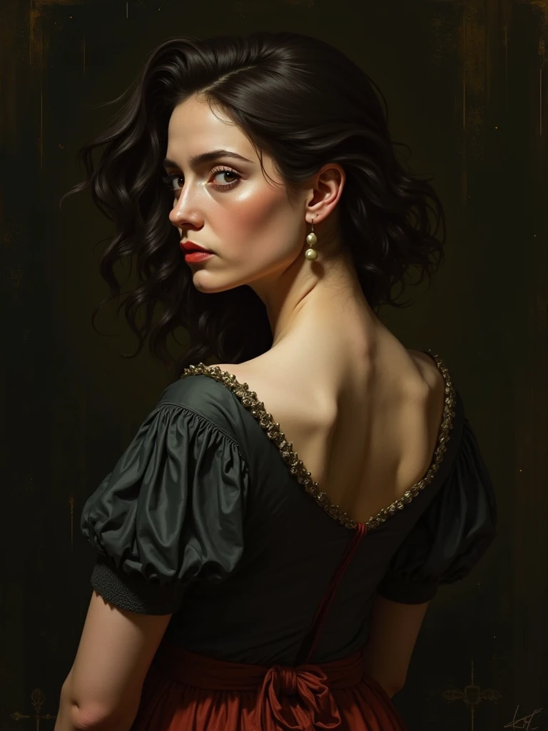 pintura de uma mulher smoking a cigarette in a black dress, mulher fumando, inspirado em Raymond Leech, portrait of a mulher fumando, oil on canvas, por Thomas Wijck, detailed oil on canvas painting, pintura de uma mulher, por Jonas De Ro, mulher fumando um cigarro, oil on canvas painting, oil on canvas detailed, oil on canvas