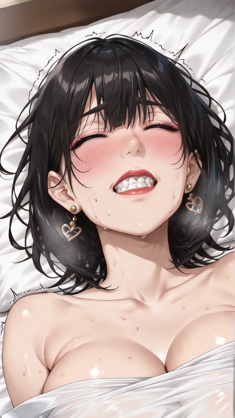 masterpiece, Best Quality, High resolution,, One girl, Open your mouth, Sticking out tongue,((A lot of semen)),Completely naked、Full nudity、Puffy nipples、Realistic tongue、Very long tongue,((Semen in mouth))、((Flat chest:1.3))、Perfect small 、((Lots of drooling:1.2)),((Grin)),Brat,Crouch down,Beautiful breasts,