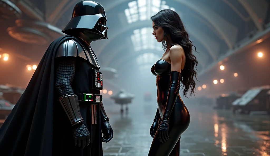 Darth vader with naked girls